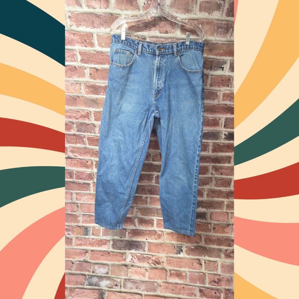 Bogari Jeans 34x30 | Vintage Blue‎ Denim Classic 5 Pocket Mens Casual